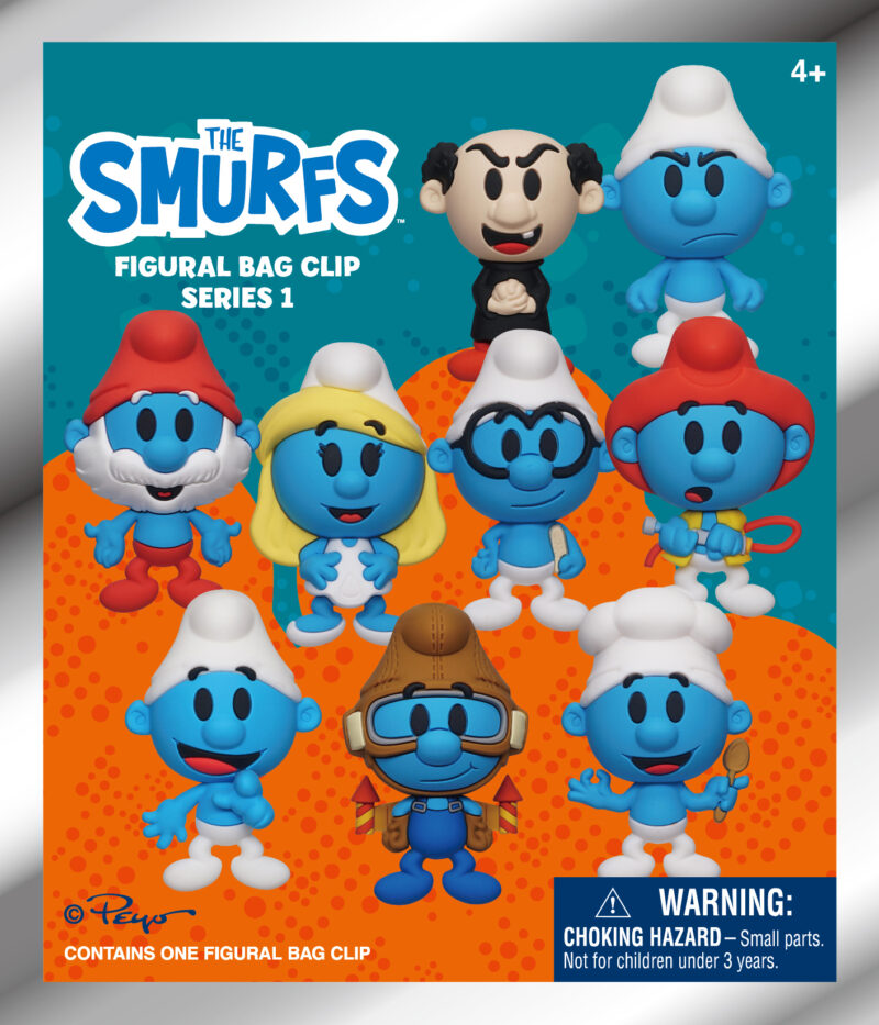 Smurfs 3D Foam Bag Clip, Series 1