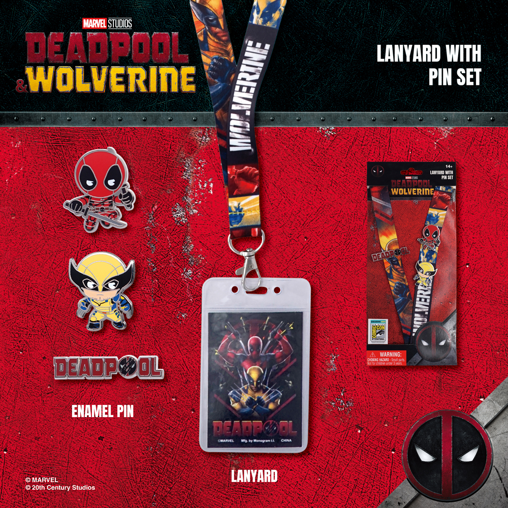 SDCC 2024 Exclusive: Deadpool & Wolverine Lanyard and Pins Set (14 of ...