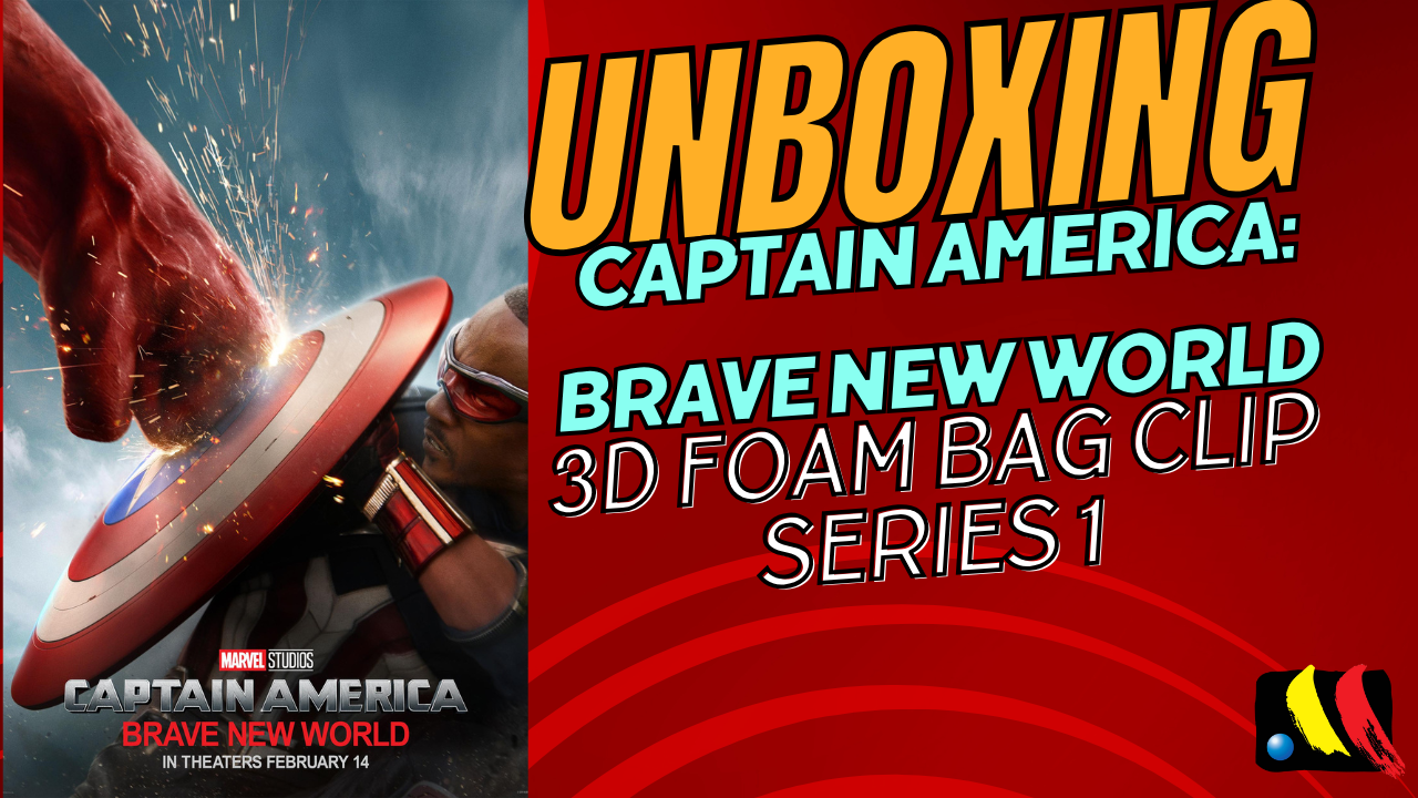 Captain America Brave New World 3D Foam Bag Clip Series 1 - Blind Unboxing - Monogram International