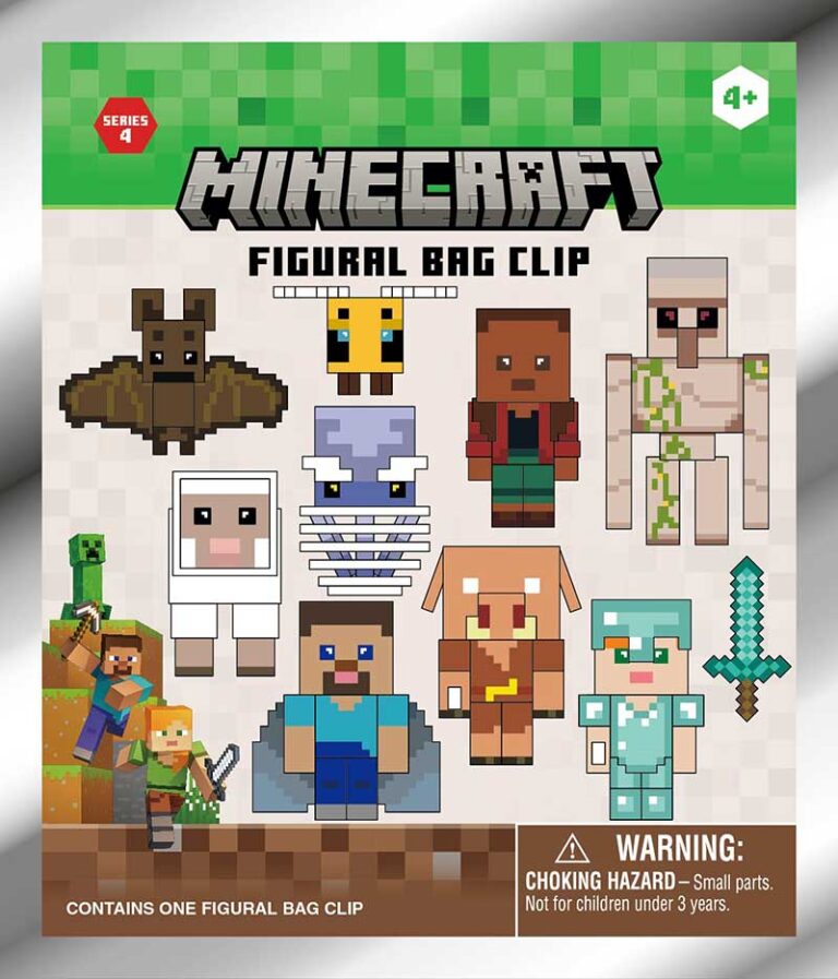 Minecraft 3D Foam Bag Clip, Series 4 - Monogram International Inc.