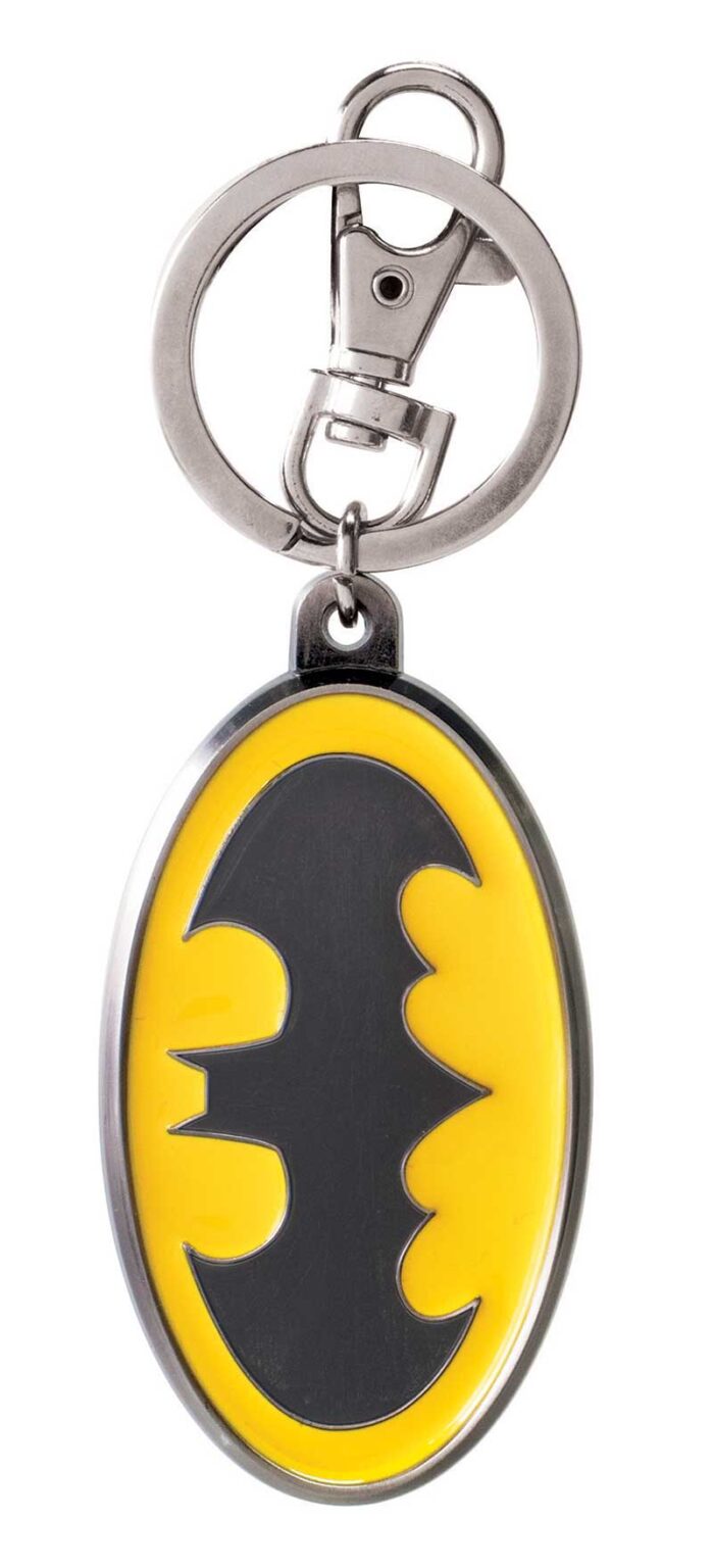 Batman Logo Color Filled Pewter Key Ring - Monogram International Inc.