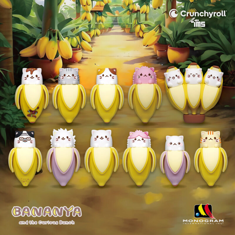 Bananya 3D Foam Bag Clip, Series 1