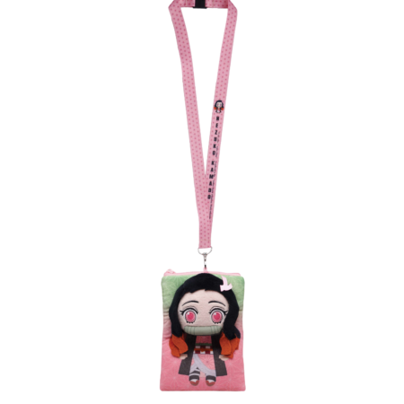 Demon Slayer Nezuko Deluxe Lanyard with Pouch Card Holder