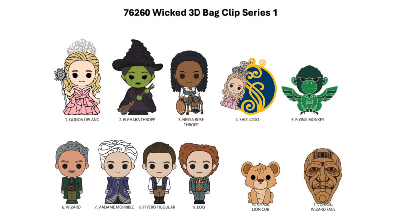 Wicked 3D Foam Bag Clip, Series 1