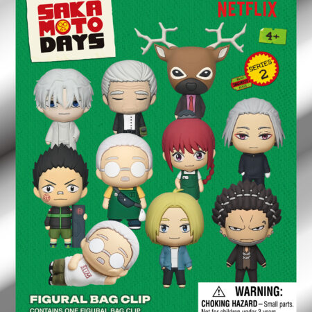 Sakamoto Days 3D Foam Bag Clip, Series 2