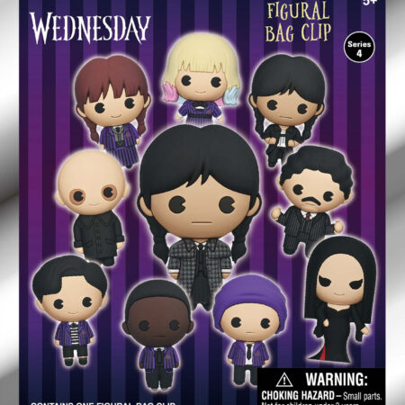 Wednesday 3D Foam Bag Clip, Series 4