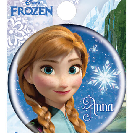 Single Button Pin - Frozen - Anna