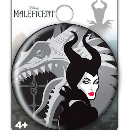 Maleficent Single Button Pin
