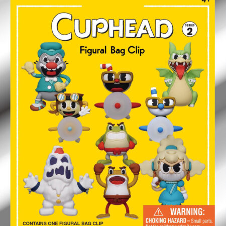 Cuphead 3D Foam Bag Clip, Series 2