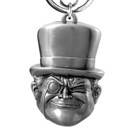 DC - Penguin Head Pewter Keyring