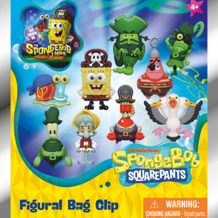 Spongebob Movie 3D Foam Bag Clip