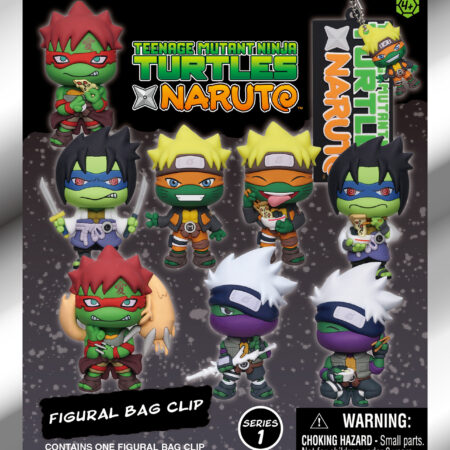 TMNT x Naruto 3D Foam Bag Clip, Series 1