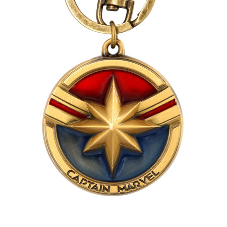 Avengers Classic Captain Marvel Colored Pewter Keyring