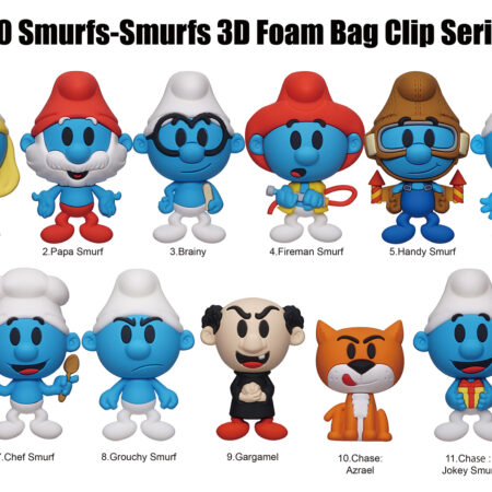 Smurfs 3D Foam Bag Clip, Series 1