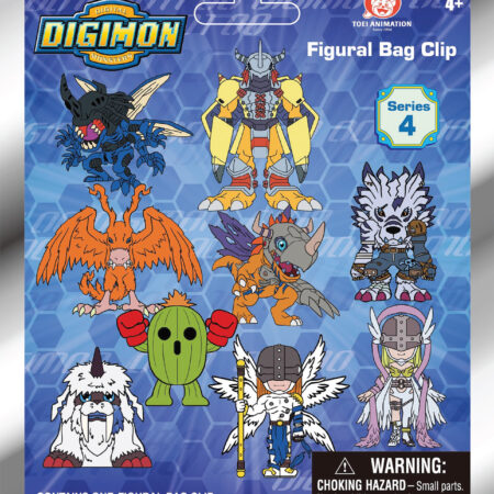 Digimon 3D Foam Bag Clip, Series 4
