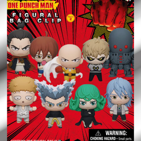 One Punch Man 3D Foam Bag Clip, Series 2