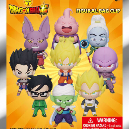 Dragon Ball Super 3D Foam Bag Clip, Series 3