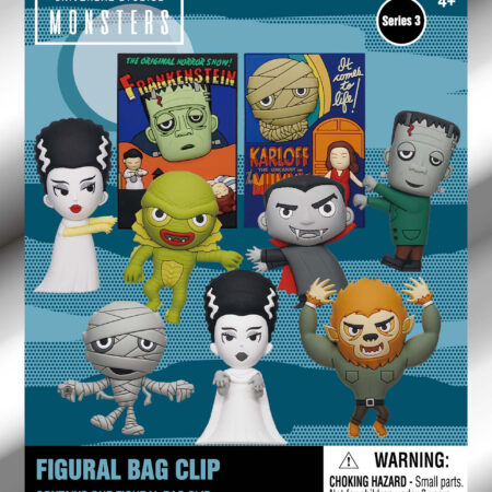 Universal Monsters 3D Foam Bag Clip, Series 3