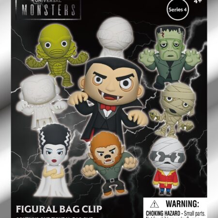 Universal Monsters 3D Foam Bag Clip, Series 4