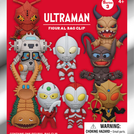 Ultraman 3D Foam Bag Clip, Series 3