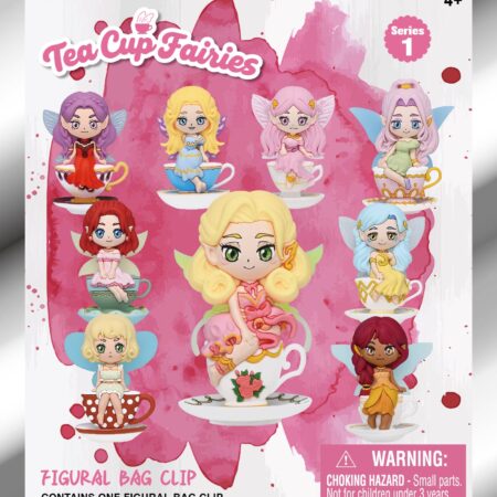 Tea Cup Fairies 3D Foam Bag Clip, Series 1