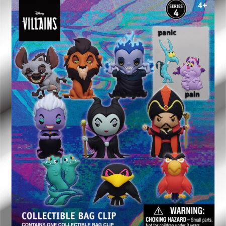 Disney Villains 3D Foam Bag Clip, Series 4