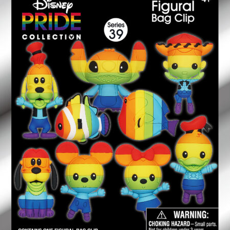 Disney Rainbow (Pride) 3D Foam Bag Clip, Series 39