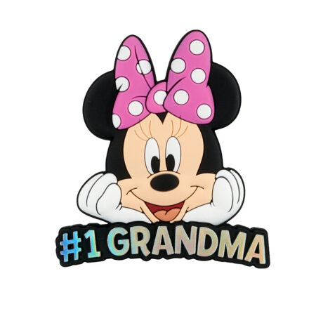 Minnie Head Soft Touch Magnet (new) #1 Grandma - PINK