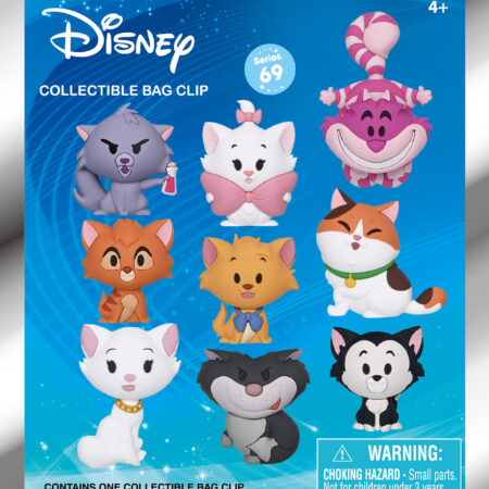 Disney Cats 3D Foam Bag Clip, Series 69