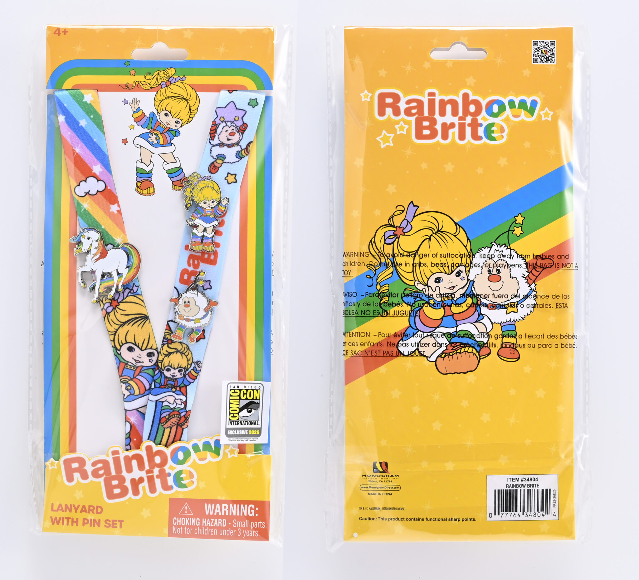 Rainbow Brite Lanyard & Pins Set