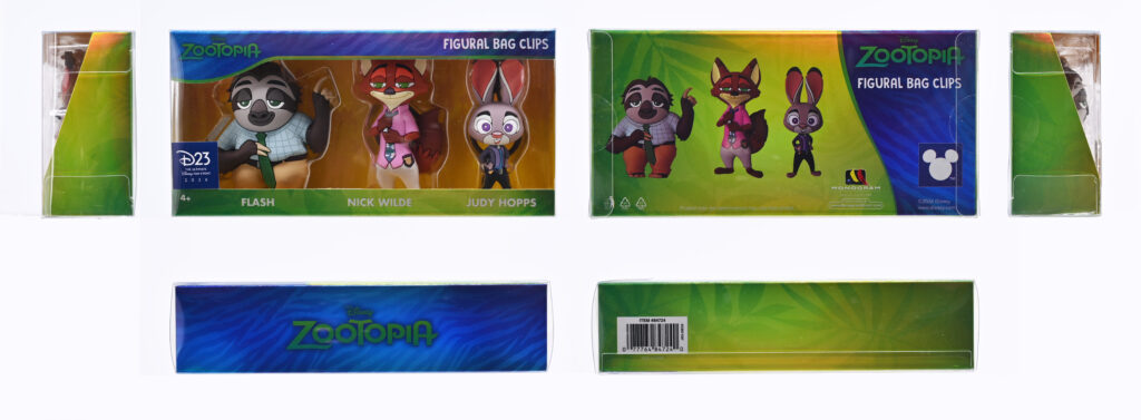 Zootopia 3 pc bag clips set