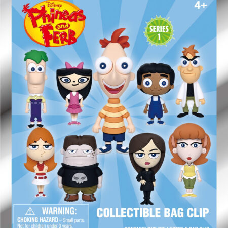 Phineas & Ferb 3D Foam Bag Clip, Series 1