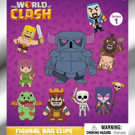 World of Clash 3D Foam Bag Clip, Series 1