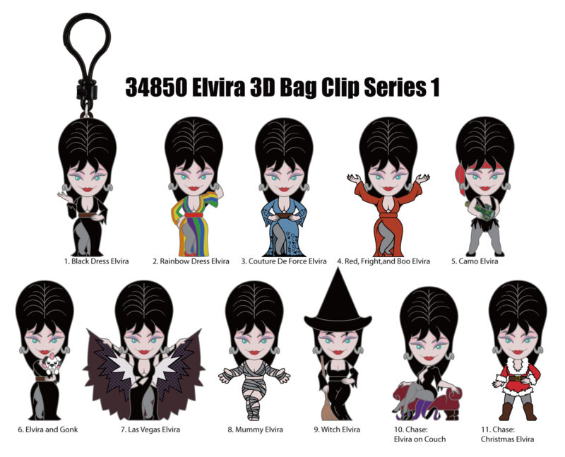 Elvira 3D Foam Bag Clip, Series 1 - Monogram International Inc.