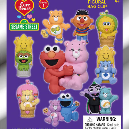 Care Bears x Sesame Street 3D Foam Bag Clip, Series 1