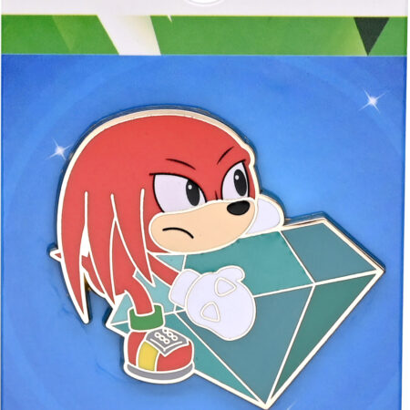 Sonic - Knuckles on Master Emerald Enamel Pin