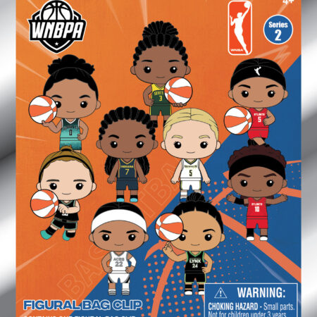 WNBA Basketball 3D Foam Bag Clip, Series 2