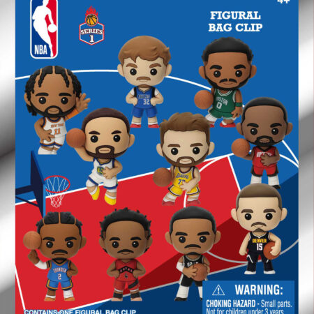 NBA Basketball Players 3D Foam Bag Clip, Series 1