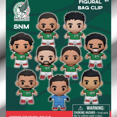 Mexico Soccer Men's National Team 3D Foam Bag Clip