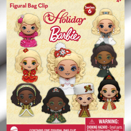 Holiday Barbie 3D Foam Bag Clip, Series 6