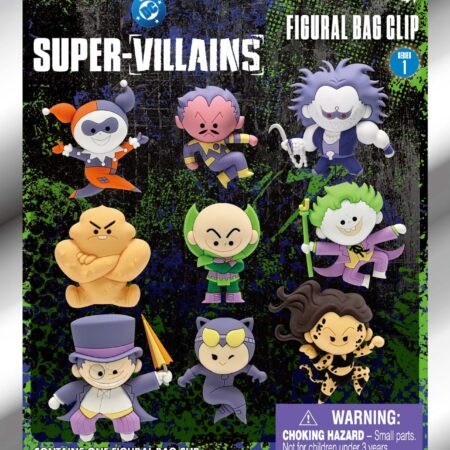 DC Villains 3D Foam Bag Clip, Series 1