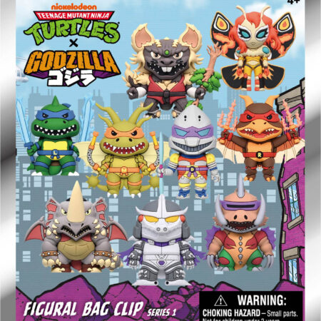 TMNT x Godzilla 3D Foam Bag Clip, Series 1