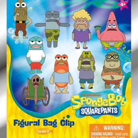 SpongeBob Fish 3D Foam Bag Clip, Series 9