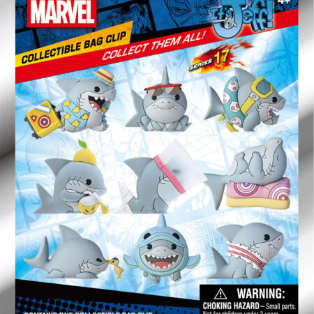 Jeff the Land Shark 3D Foam Bag Clip, Series 17