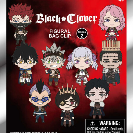 Black Clover 3D Foam Bag Clip, Series 2