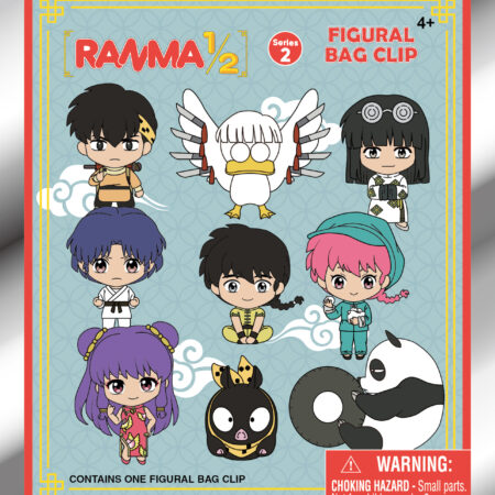 Ranma 1/2 3D Foam Bag Clip, Series 2