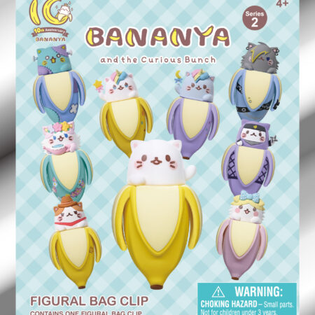 Bananya 3D Foam Bag Clip, Series 2