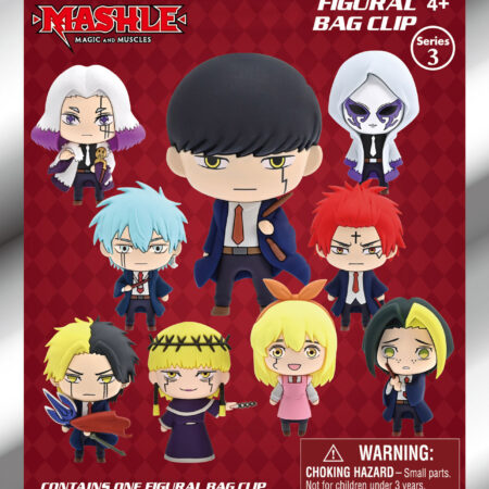 Mashle 3D Foam Bag Clip, Series 3