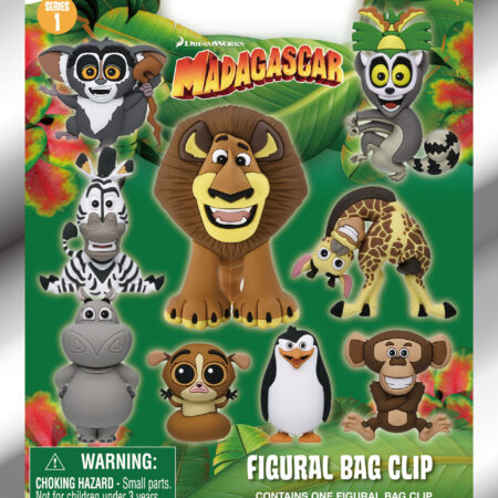 Madagascar 3D Foam Bag Clip, Series 1