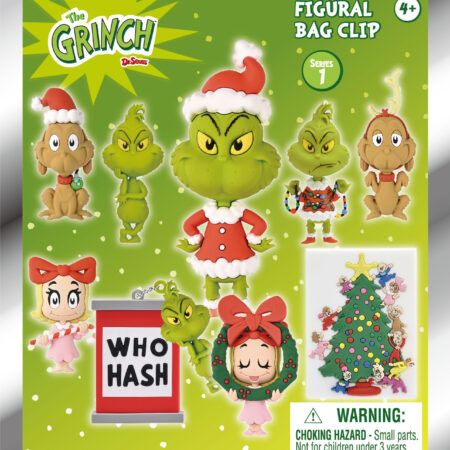 Grinch 3D Foam Bag Clip, Series 1